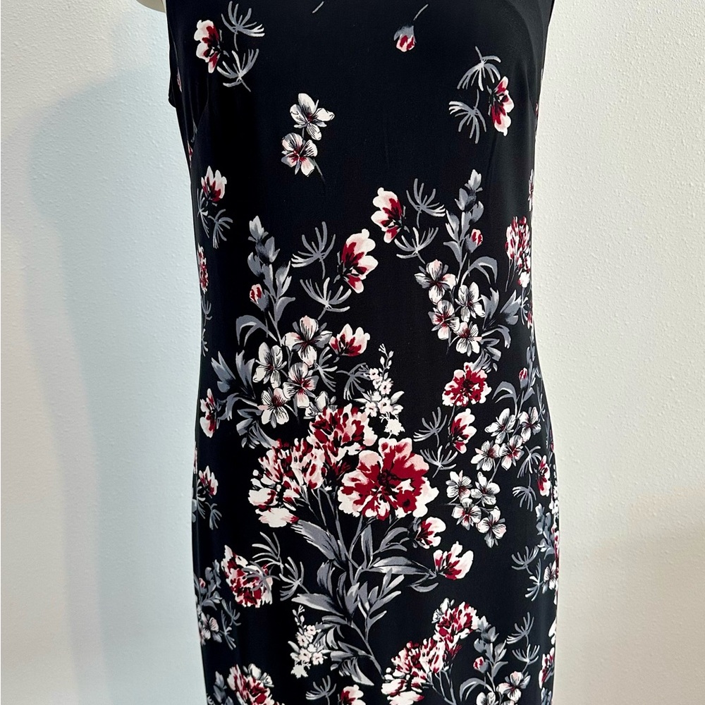 WHBM: Reversible Floral/Black Sleeveless Dress (2 dresses in 1)